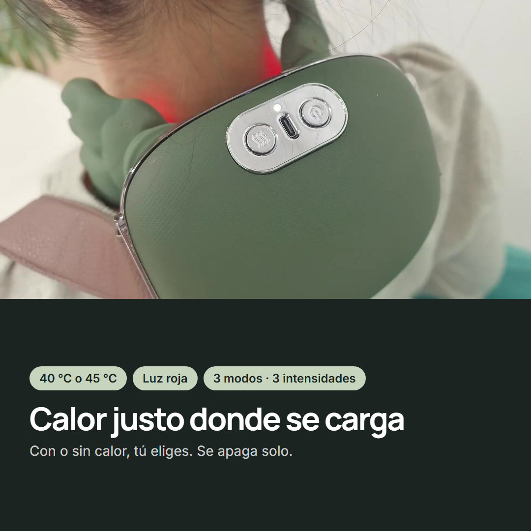 Sazuko – calor a 40 o 45 °C y luz roja en el cuello